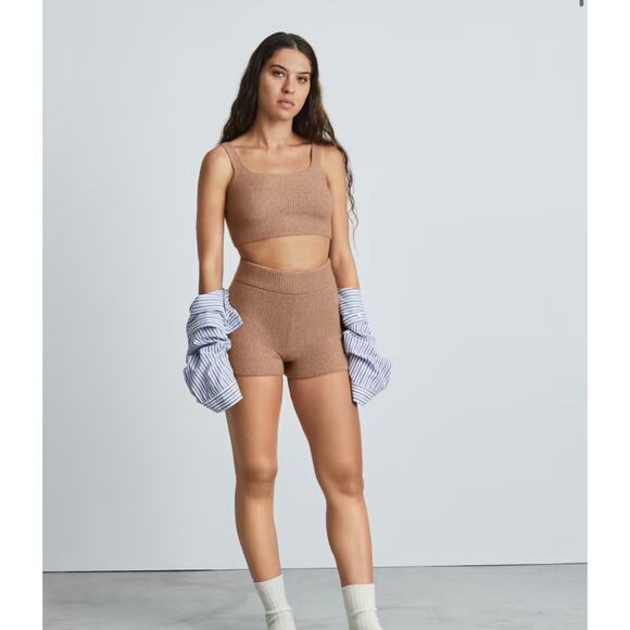NWT Everlane The Cozy-Stretch Tank Wool In Camel Size Large - Picture 1 of 7